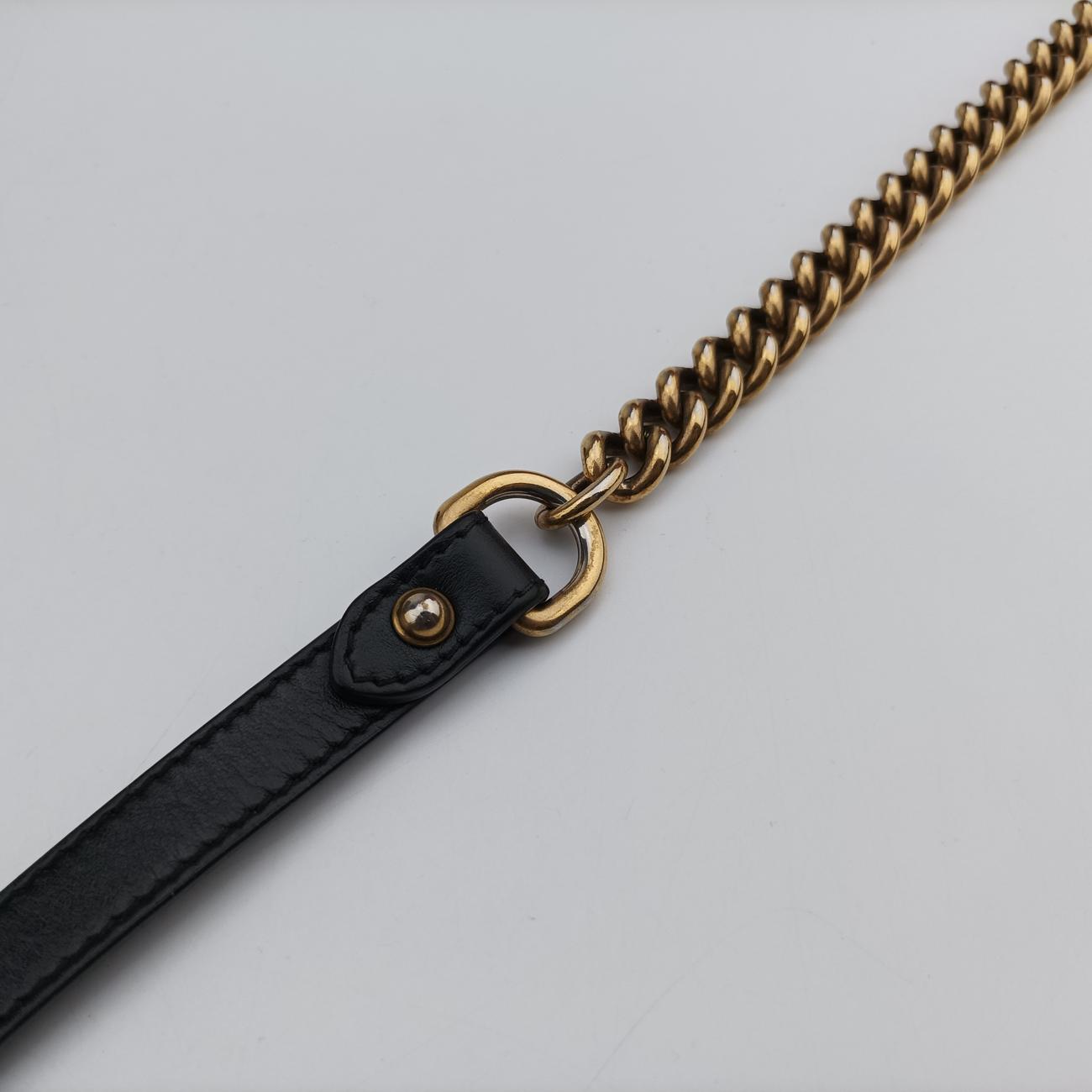 GG Marmont Black Leather 498110 E024924813GGマーモント ブラック レザー 498110 E024924813