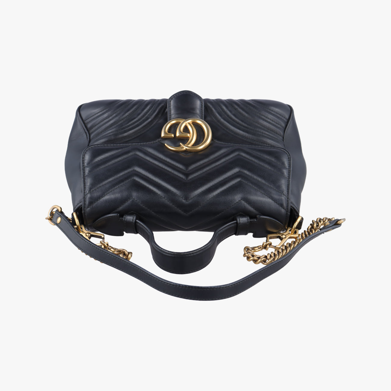 GG Marmont Black Leather 498110 E024924813GGマーモント ブラック レザー 498110 E024924813