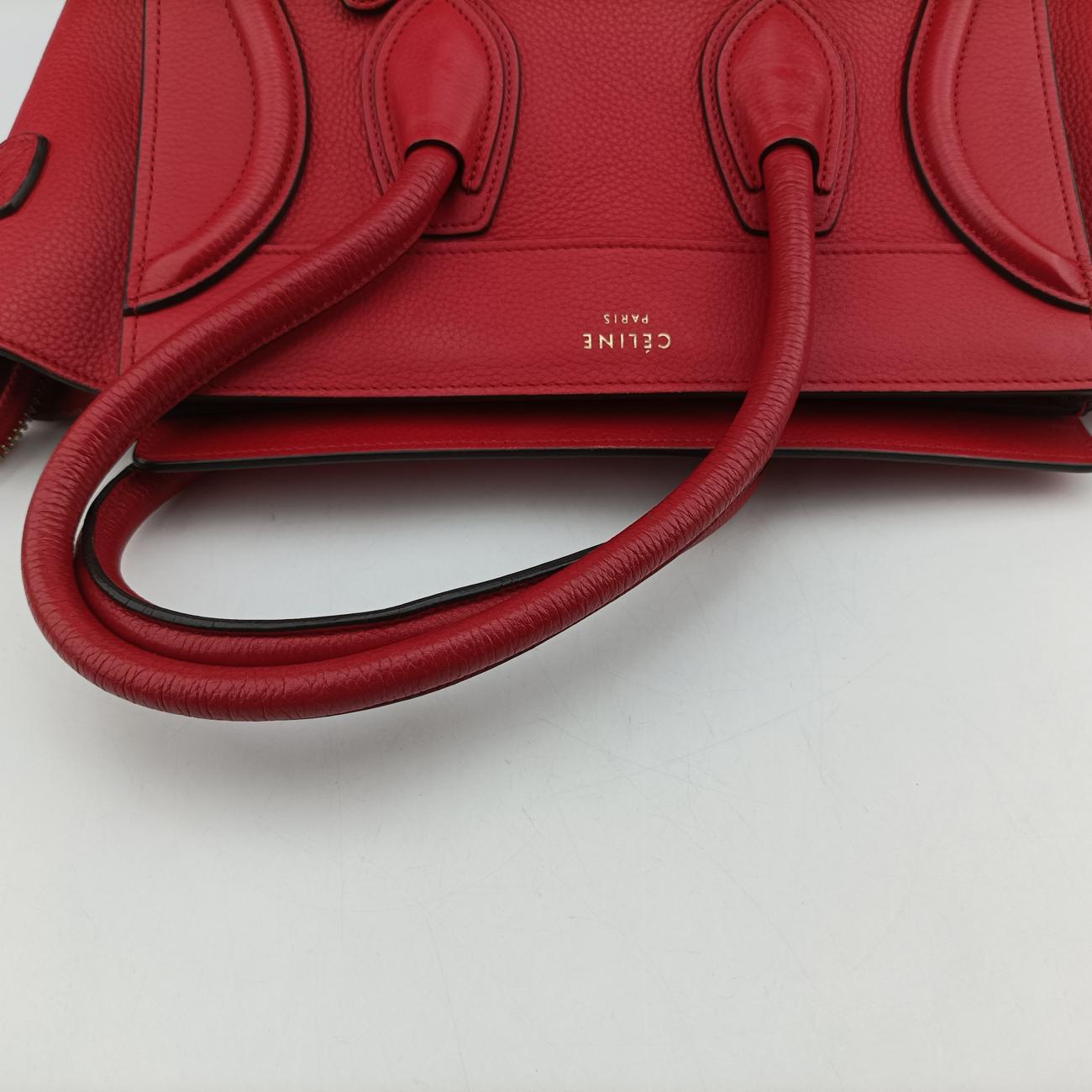 Luggage Micro shopper Red Leather U-AT-0124 U-CU-0124ラゲージマイクロショッパー レッド レザー U-AT-0124 U-CU-0124