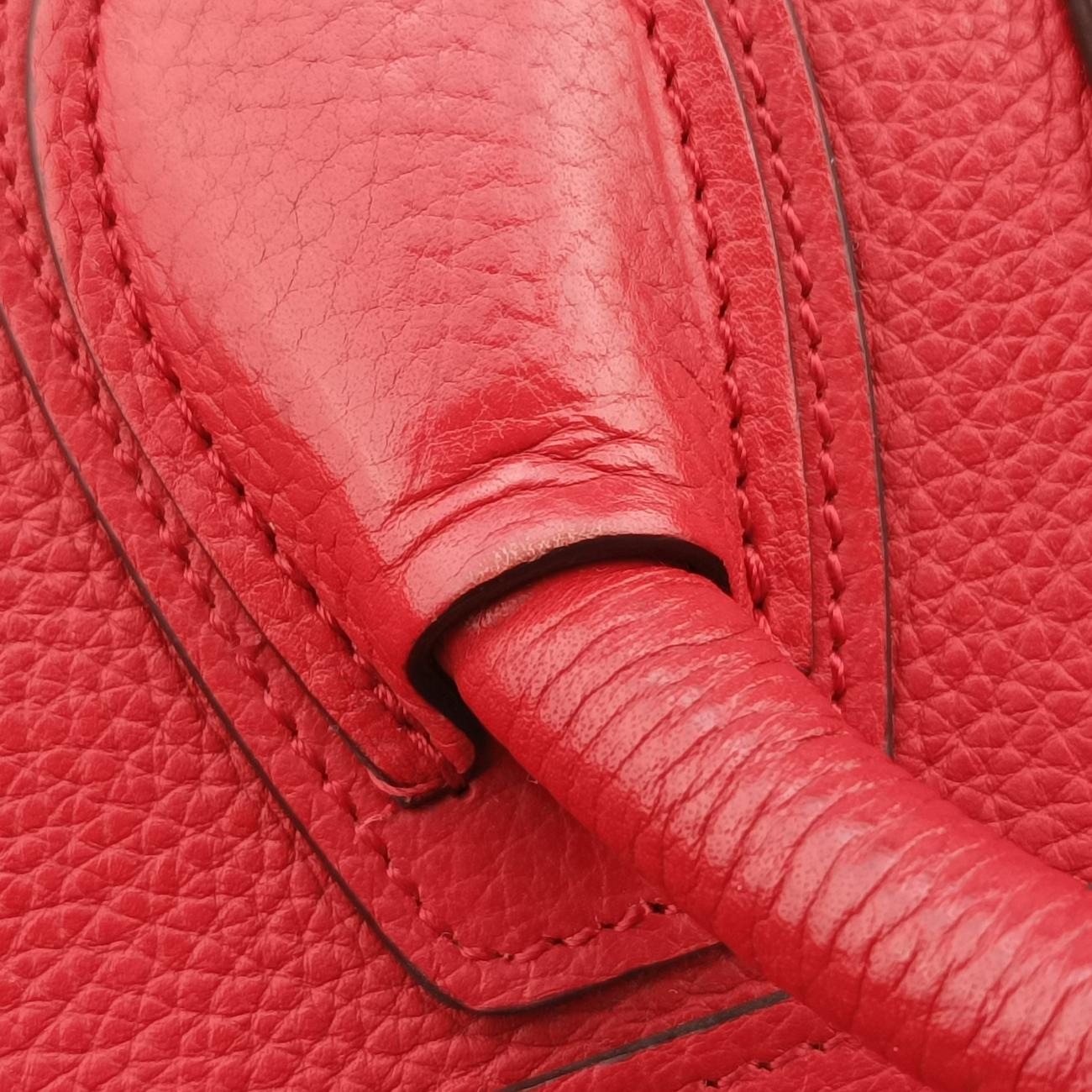Luggage Micro shopper Red Leather U-AT-0124 U-CU-0124ラゲージマイクロショッパー レッド レザー U-AT-0124 U-CU-0124