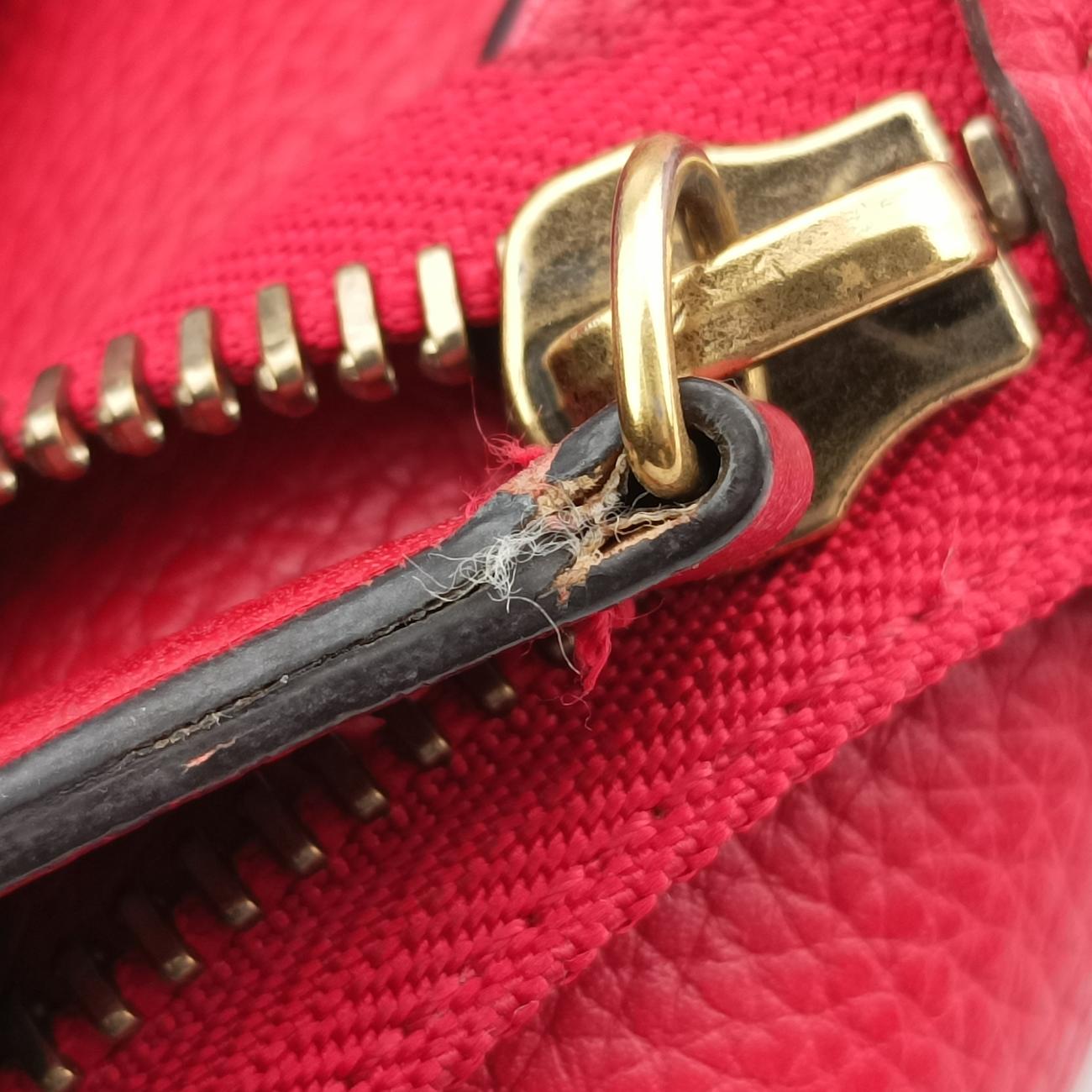 Luggage Micro shopper Red Leather U-AT-0124 U-CU-0124ラゲージマイクロショッパー レッド レザー U-AT-0124 U-CU-0124