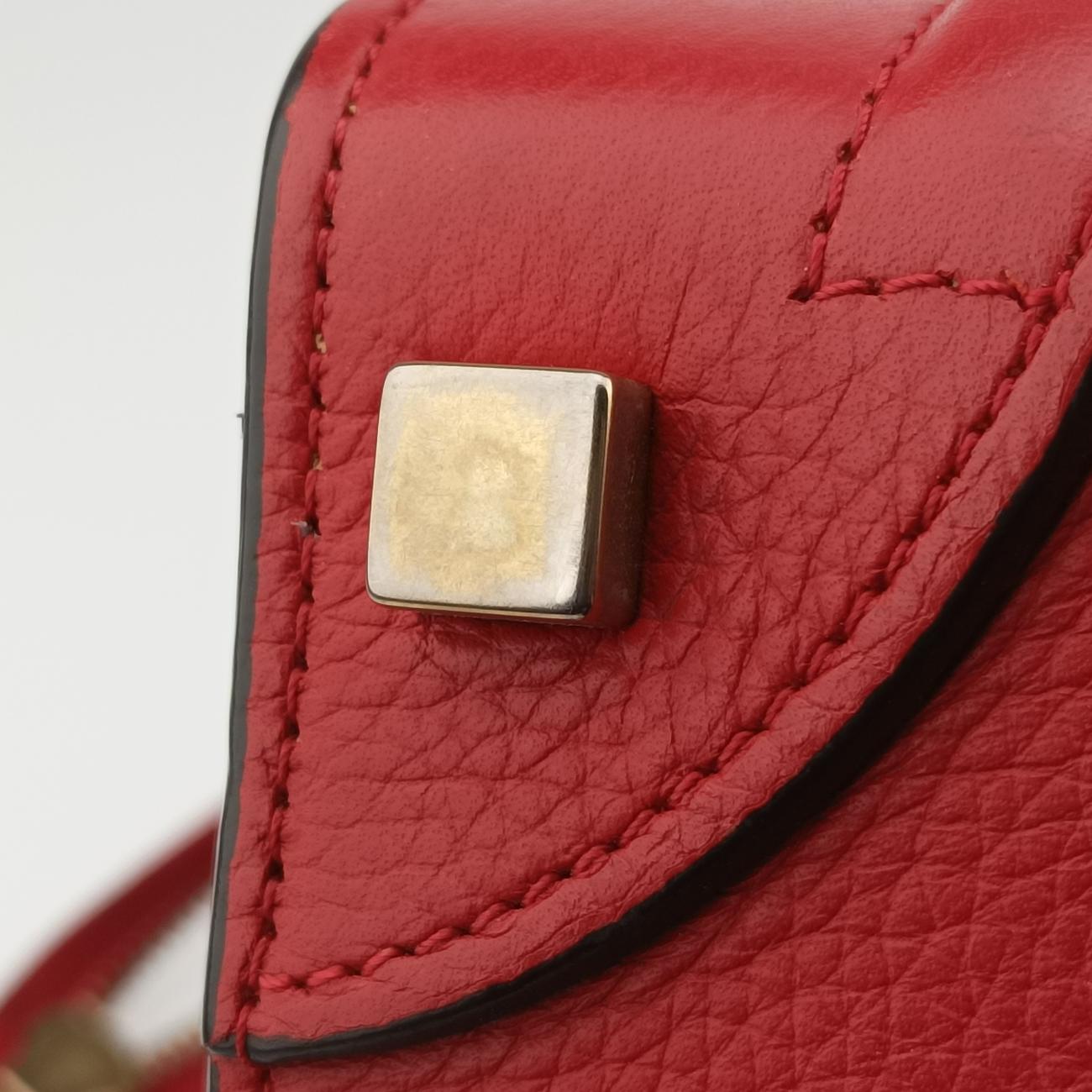Luggage Micro shopper Red Leather U-AT-0124 U-CU-0124ラゲージマイクロショッパー レッド レザー U-AT-0124 U-CU-0124