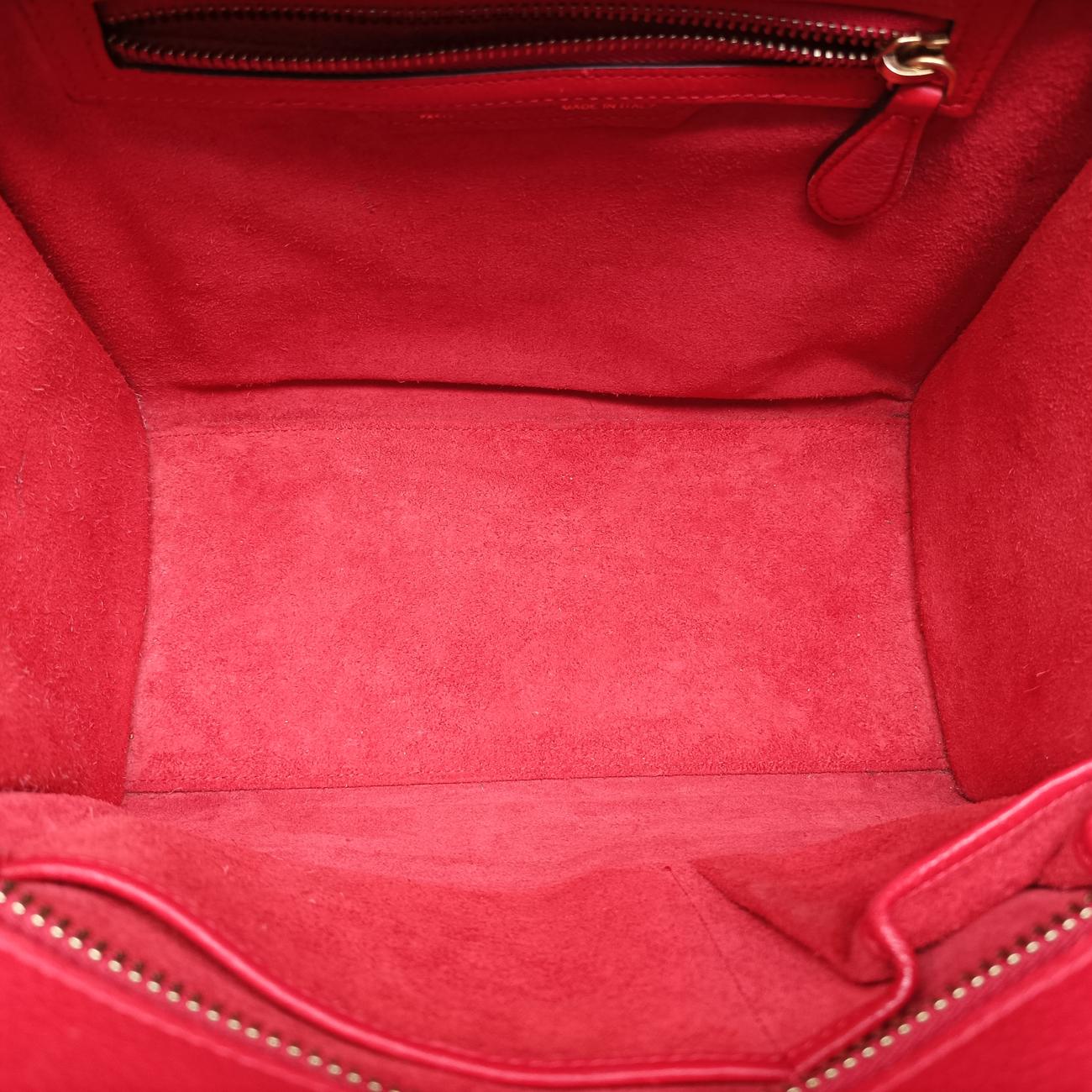 Luggage Micro shopper Red Leather U-AT-0124 U-CU-0124ラゲージマイクロショッパー レッド レザー U-AT-0124 U-CU-0124