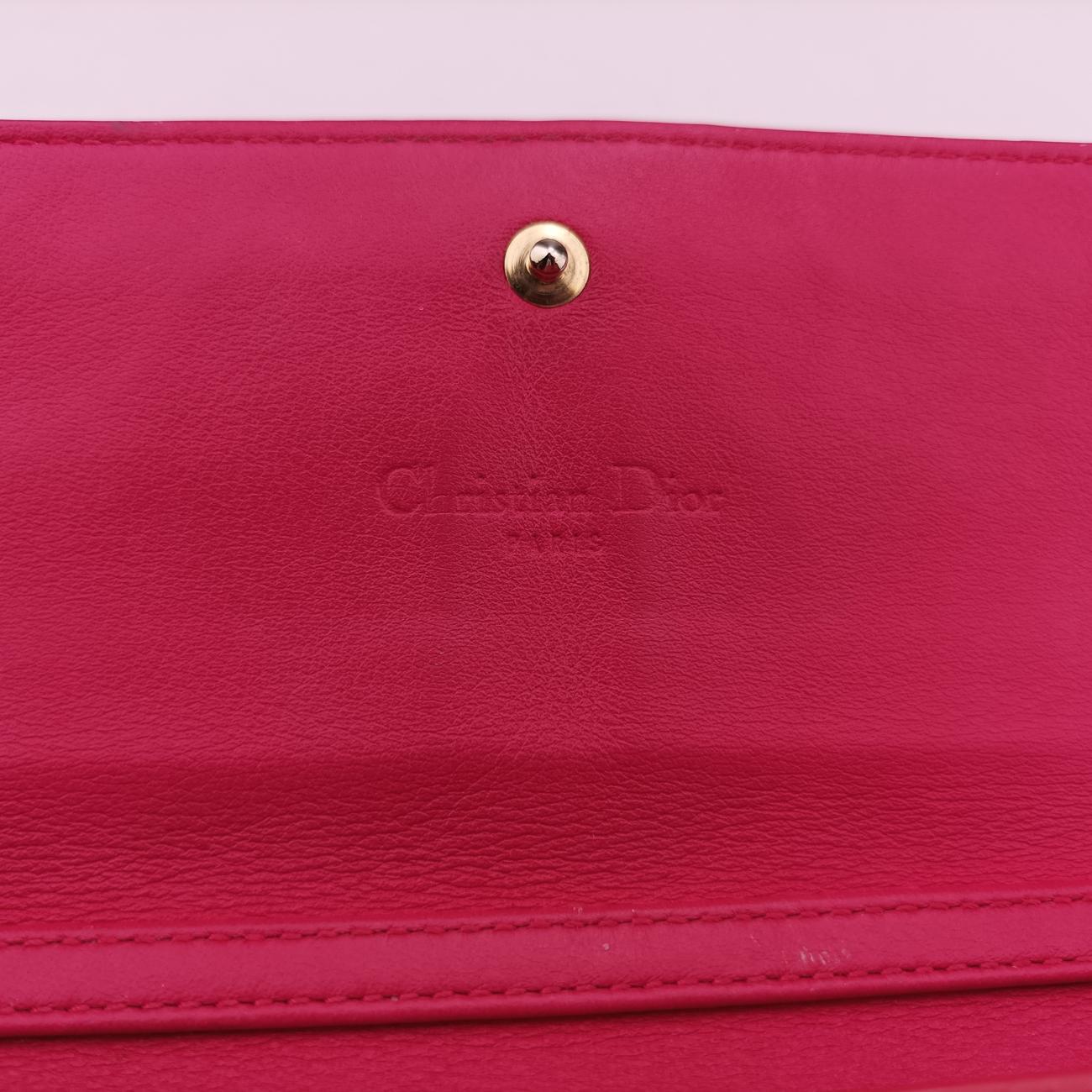 Lady Dior cannage Red lambskin 02-LU-0134レディディオール カナージュ レッド ラムスキン 02-LU-0134