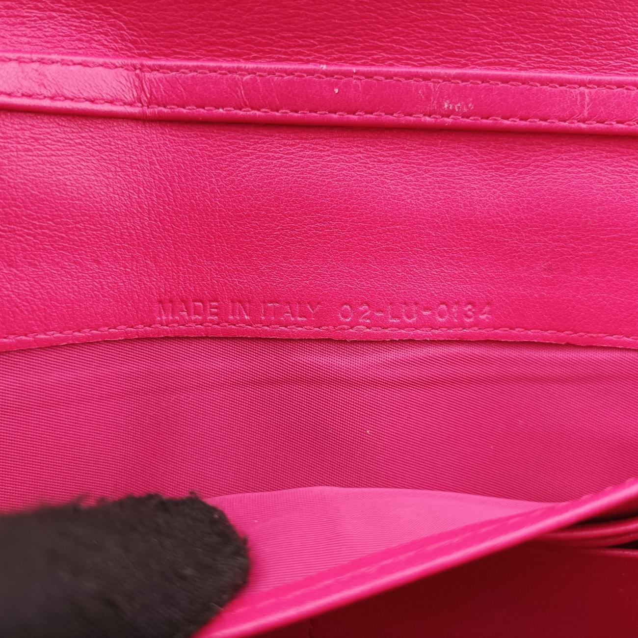 Lady Dior cannage Red lambskin 02-LU-0134レディディオール カナージュ レッド ラムスキン 02-LU-0134