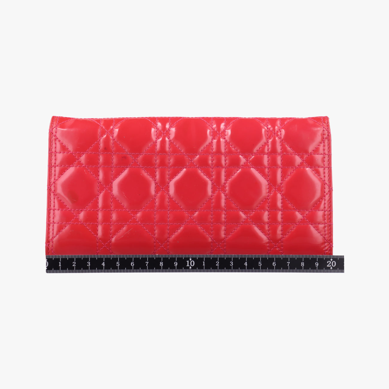 Lady Dior cannage Red lambskin 02-LU-0134レディディオール カナージュ レッド ラムスキン 02-LU-0134