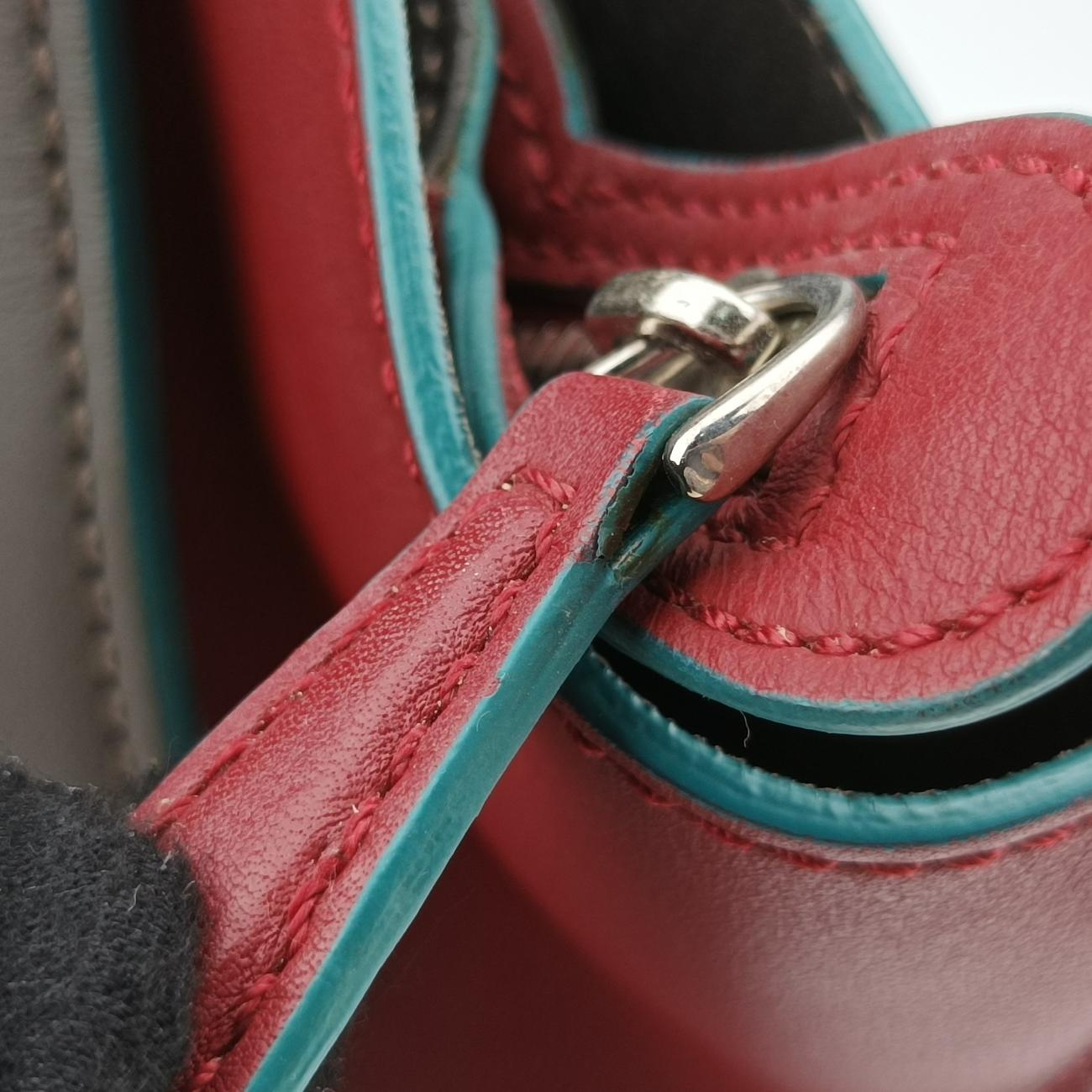 Troyage Trois Jours Gray×Red×Blue Leather 8BH279 8BH279-5R4 169-8762トロワジュール グレー×レッド×ブルー レザー 8BH279 8BH279-5R4 169-8762