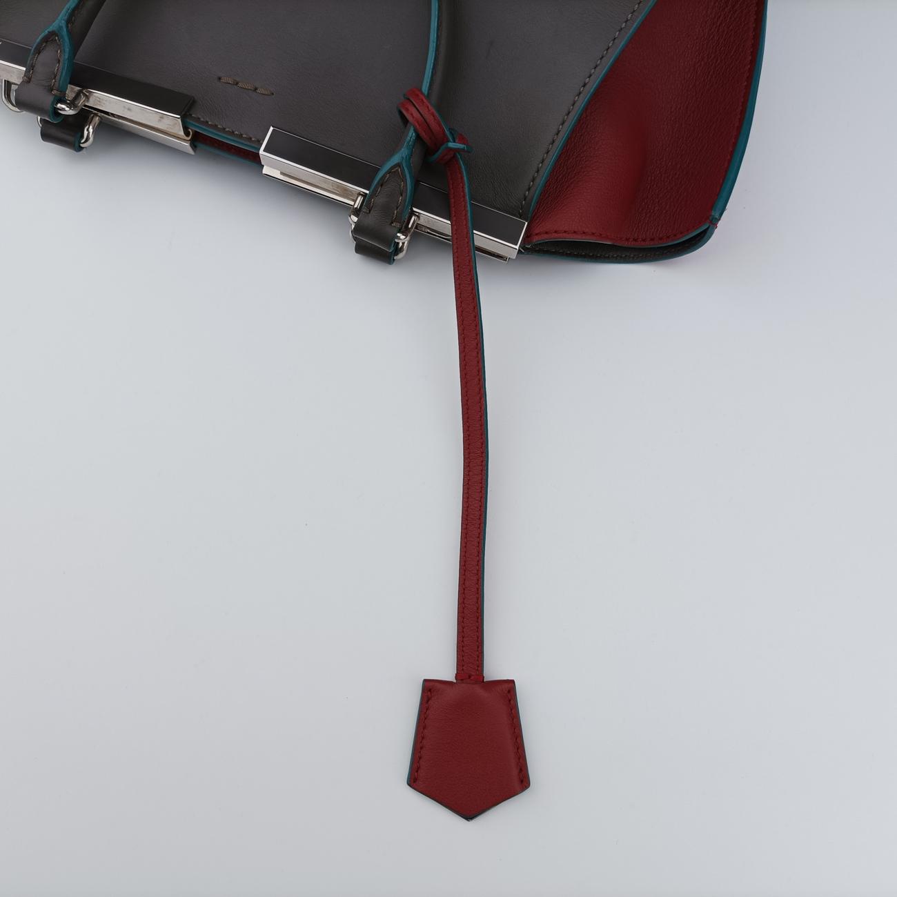 Troyage Trois Jours Gray×Red×Blue Leather 8BH279 8BH279-5R4 169-8762トロワジュール グレー×レッド×ブルー レザー 8BH279 8BH279-5R4 169-8762