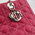 Lady Dior Rose lambskin 01-MA-0111レディディオール ローズ レッド ラムスキン 01-MA-0111