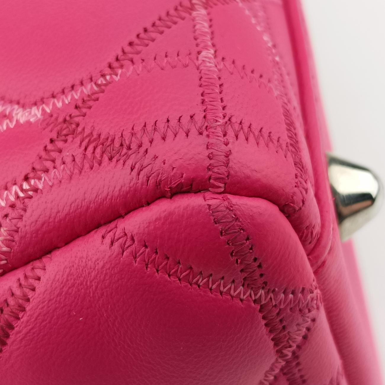 Lady Dior Rose lambskin 01-MA-0111レディディオール ローズ レッド ラムスキン 01-MA-0111