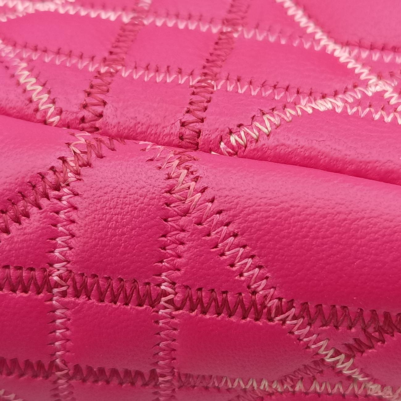 Lady Dior Rose lambskin 01-MA-0111レディディオール ローズ レッド ラムスキン 01-MA-0111