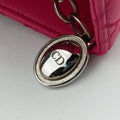 Lady Dior Rose lambskin 01-MA-0111レディディオール ローズ レッド ラムスキン 01-MA-0111