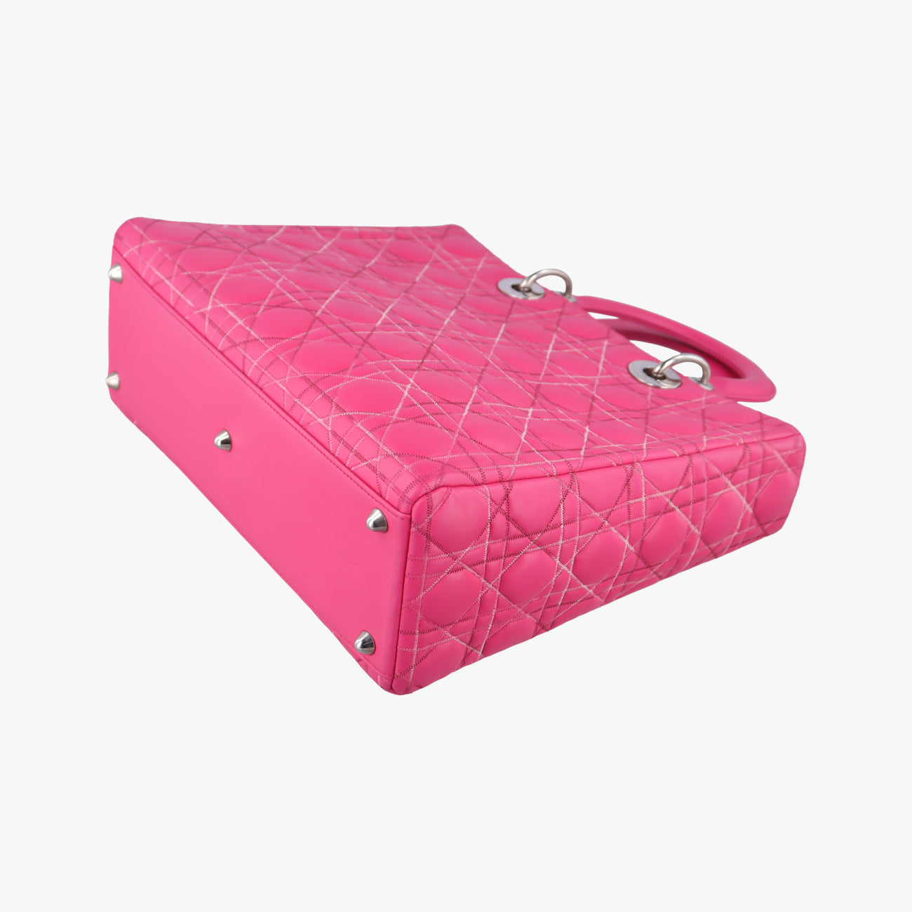 Lady Dior Rose lambskin 01-MA-0111レディディオール ローズ レッド ラムスキン 01-MA-0111