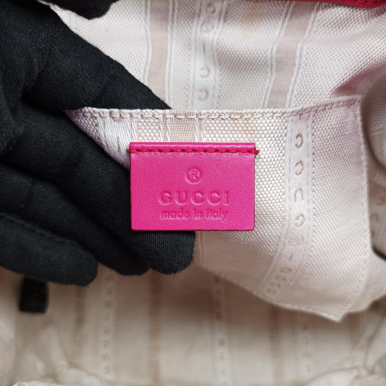 Bright Diamante Bucket Rose Leather 354229 I016921047ブライトディアマンテ バケット ローズ レッド レザー 354229 I016921047