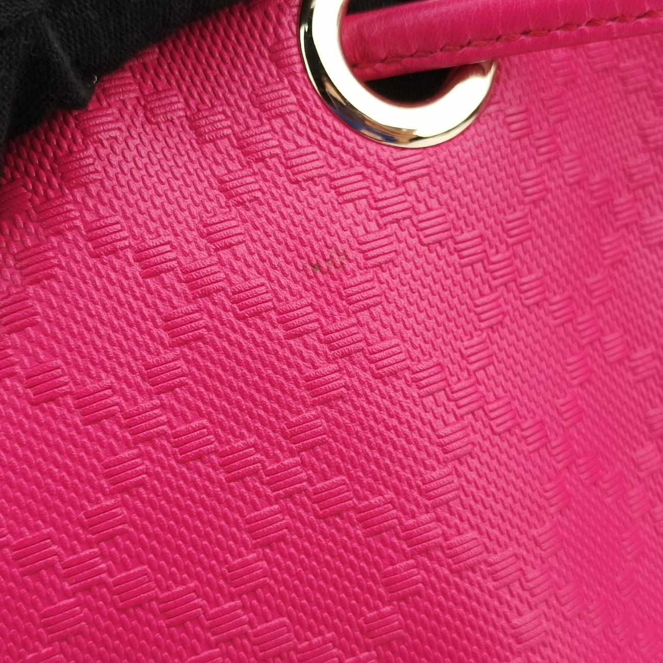 Bright Diamante Bucket Rose Leather 354229 I016921047ブライトディアマンテ バケット ローズ レッド レザー 354229 I016921047