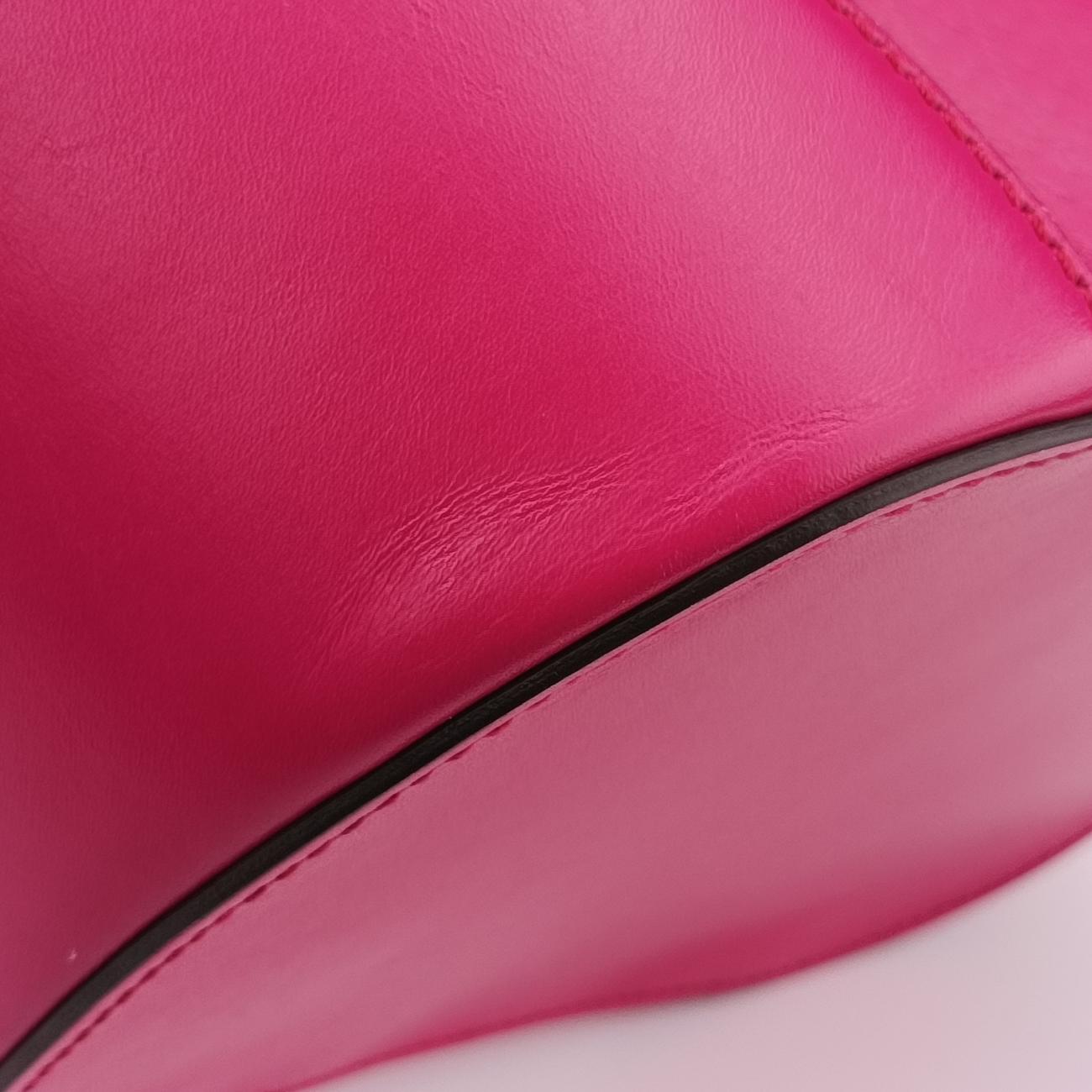 Bright Diamante Bucket Rose Leather 354229 I016921047ブライトディアマンテ バケット ローズ レッド レザー 354229 I016921047