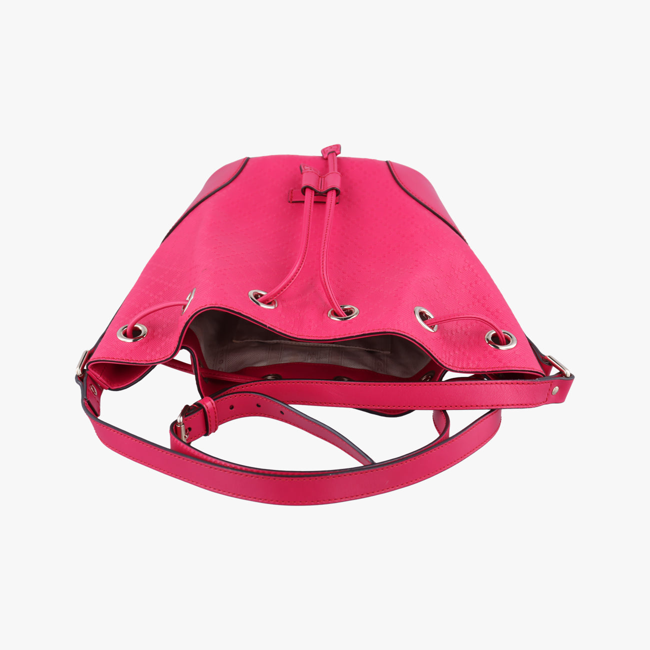 Bright Diamante Bucket Rose Leather 354229 I016921047ブライトディアマンテ バケット ローズ レッド レザー 354229 I016921047