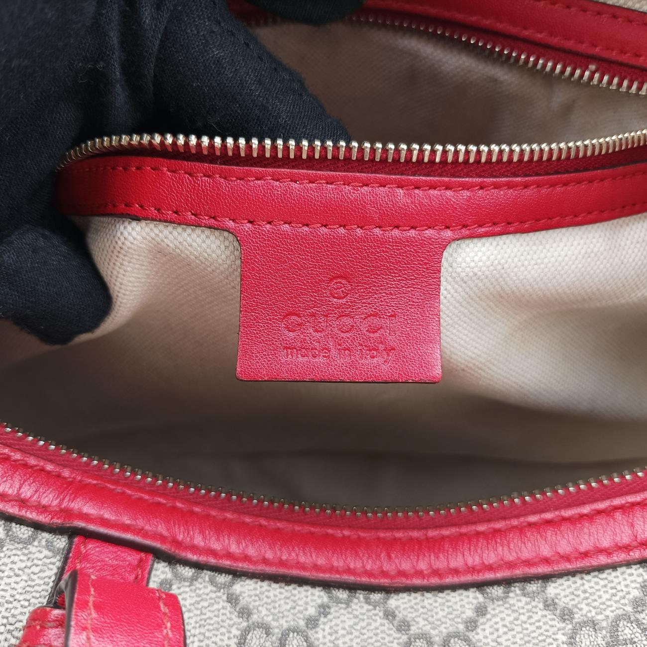 Microguccissima Joy beige×red PVC coated canvas x leather 322231 G018402383マイクログッチシマ ベージュ×レッド PVCコーティングキャンバス×レザー 322231 G018402383