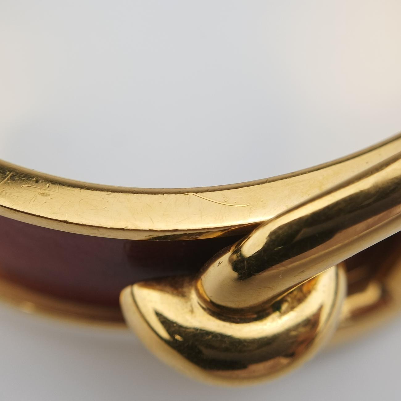 Chaine d'Ancre Cuff Golden × Burgundy GP シェーヌダンクル カフ ゴールド×ワインレッド GP