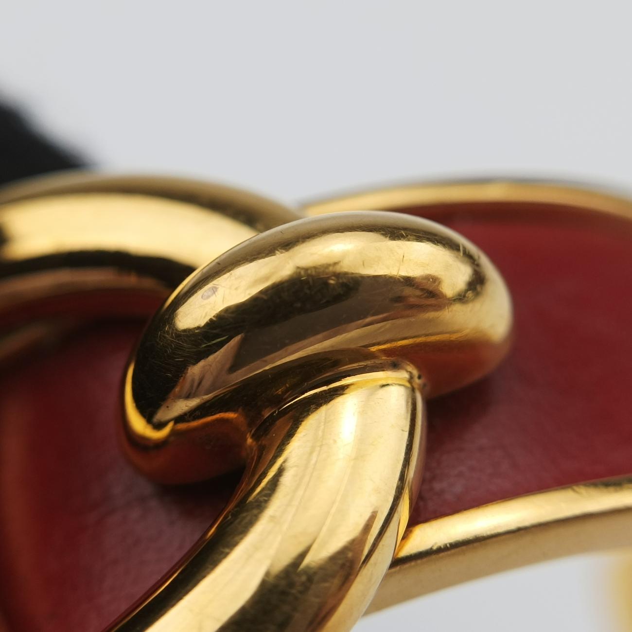 Chaine d'Ancre Cuff Golden × Burgundy GP シェーヌダンクル カフ ゴールド×ワインレッド GP
