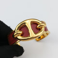Chaine d'Ancre Cuff Golden × Burgundy GP シェーヌダンクル カフ ゴールド×ワインレッド GP