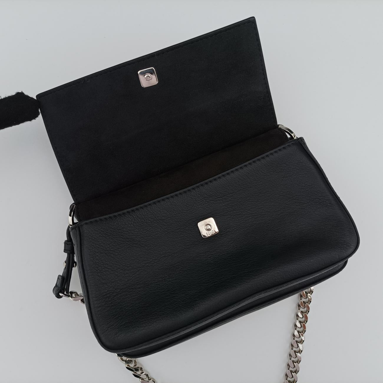 Micro Monster Double Baguette Black×Multicolour Leather 8M0371 8M0371-SF5-178-8241マイクロモンスター ダブルバゲット ブラック×マルチカラー レザー 8M0371 8M0371-SF5-178-8241