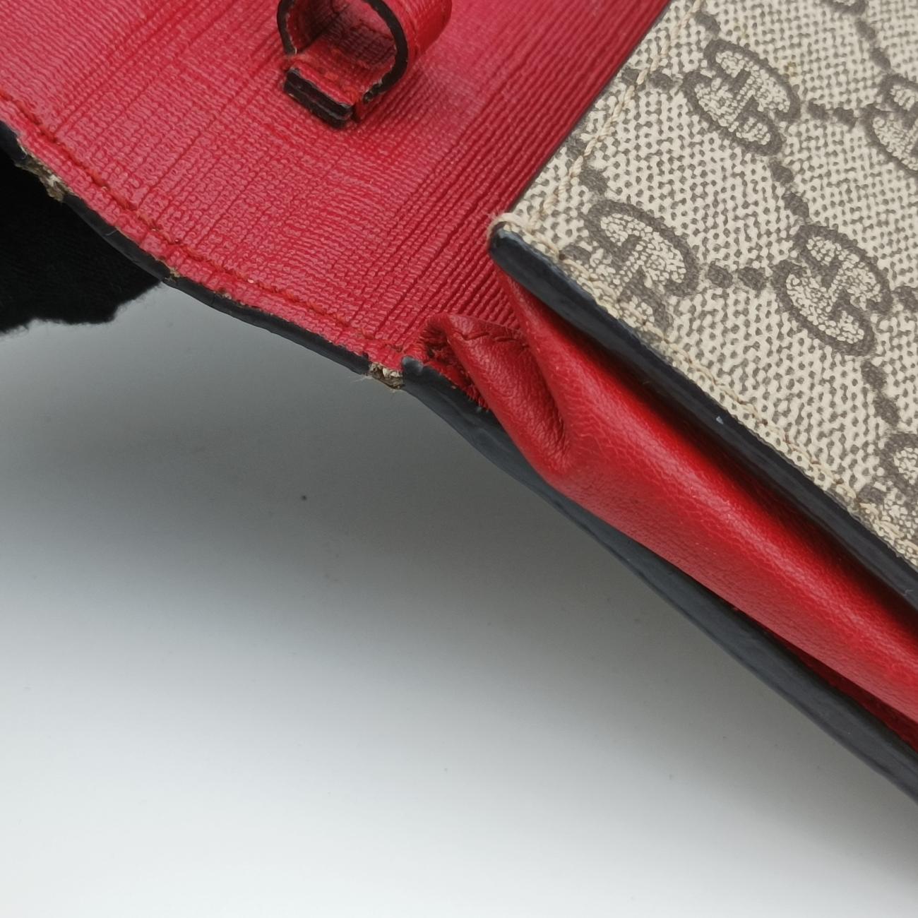 GG Supreme Beige×Red PVC coated canvas 354086 GGスプリーム ベージュ×レッド PVCコーティングキャンバス 354086