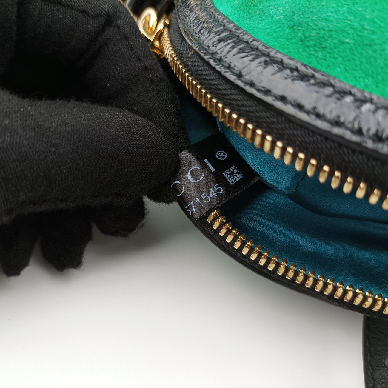 Ophidia Green×Red×black suede 499621 G023571545オフィディア グリーン×レッド×ブラック スエード 499621 G023571545