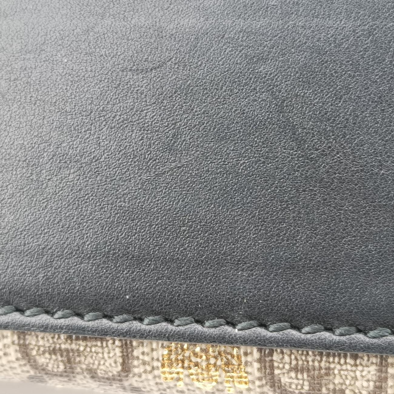 Padlock beige×black PVC coated canvas 409487 A030968460パドロック ベージュ×ブラック PVCコーティングキャンバス 409487 A030968460