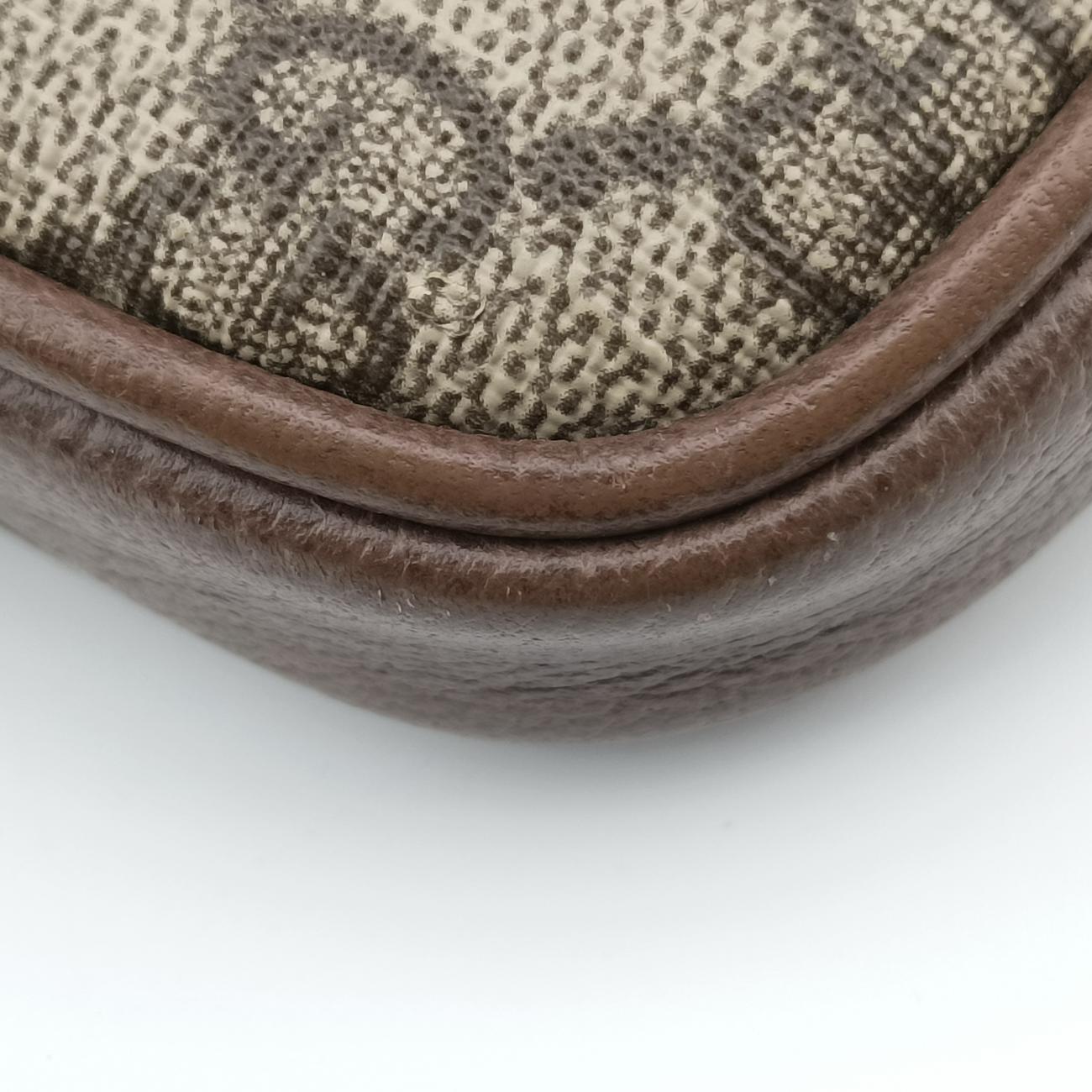 Ophidia Brown×green×red PVC coated canvas × leather 598664 オフィディア ブラウン×グリーン×レッド PVCコーティングキャンバス×レザー 598664