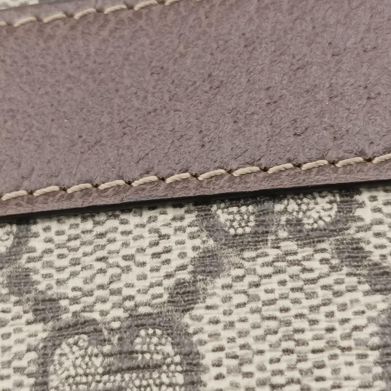 Ophidia Brown×green×red PVC coated canvas × leather 598664 オフィディア ブラウン×グリーン×レッド PVCコーティングキャンバス×レザー 598664