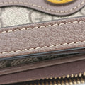 Ophidia Brown×green×red PVC coated canvas × leather 598664 オフィディア ブラウン×グリーン×レッド PVCコーティングキャンバス×レザー 598664