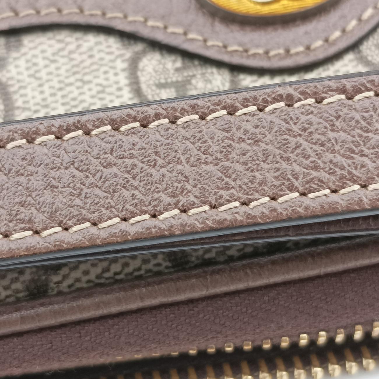 Ophidia Brown×green×red PVC coated canvas × leather 598664 オフィディア ブラウン×グリーン×レッド PVCコーティングキャンバス×レザー 598664