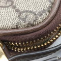 Ophidia Brown×green×red PVC coated canvas × leather 598664 オフィディア ブラウン×グリーン×レッド PVCコーティングキャンバス×レザー 598664