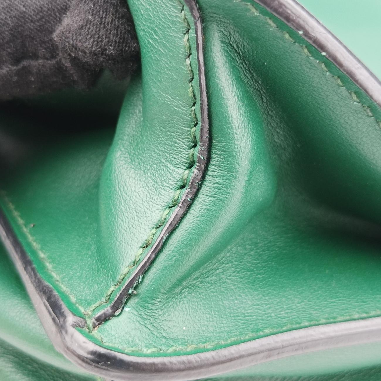 Cahier Green×Black Leather 1BH018 25カイエ グリーン×ブラック レザー 1BH018 25