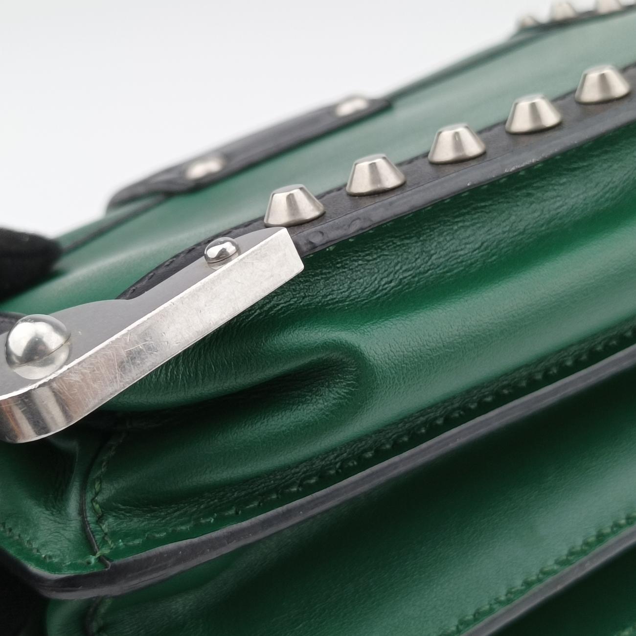 Cahier Green×Black Leather 1BH018 25カイエ グリーン×ブラック レザー 1BH018 25