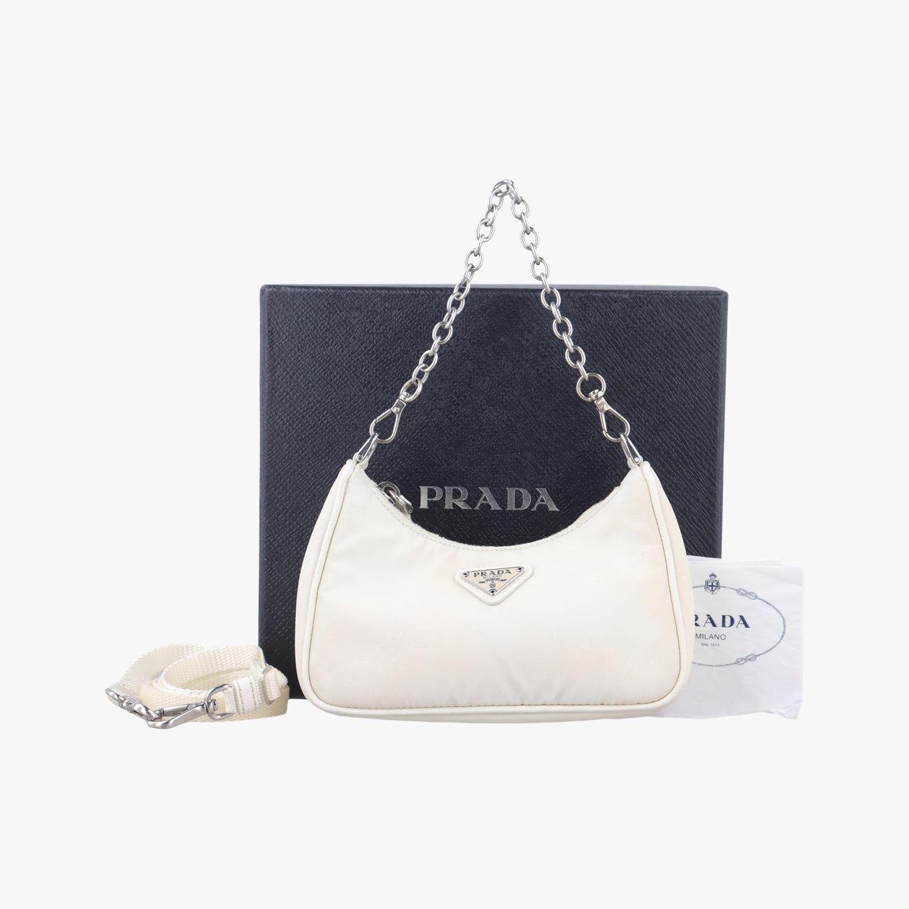 Re-Edition Nylon Mini white nylon 1TT122 42リエディションナイロンミニ ホワイト ナイロン 1TT122 42