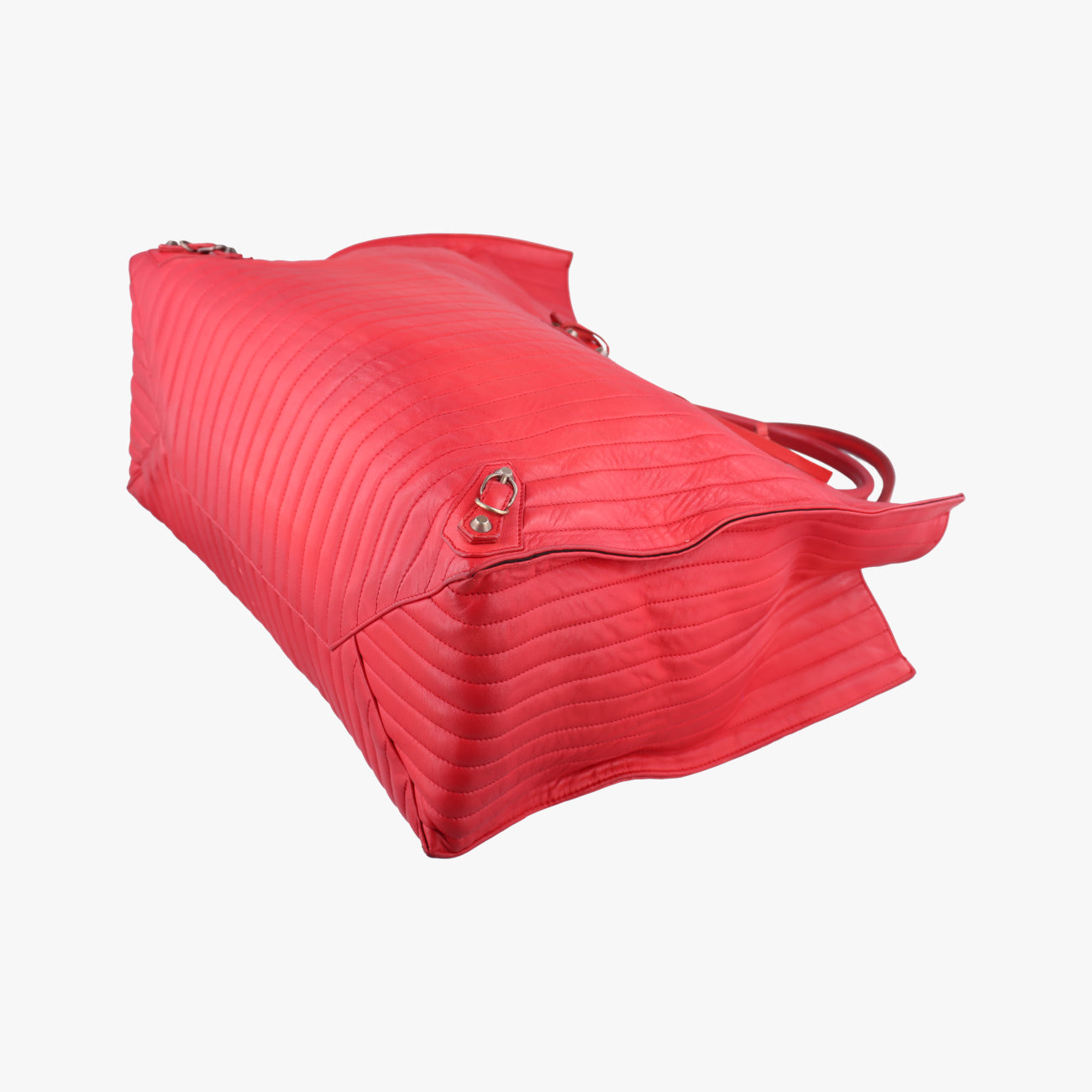 Quilted Papier A4 Tote Red Leather 236701.6502 515859キルティングペーパーA4トートバッグ レッド レザー 236701.6502 515859