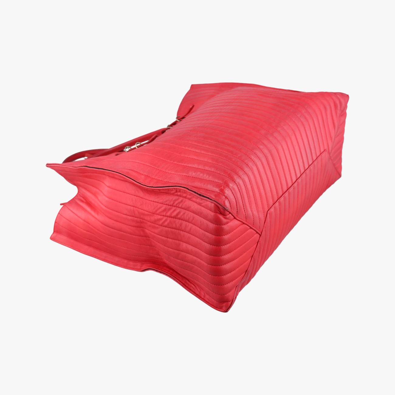 Quilted Papier A4 Tote Red Leather 236701.6502 515859キルティングペーパーA4トートバッグ レッド レザー 236701.6502 515859