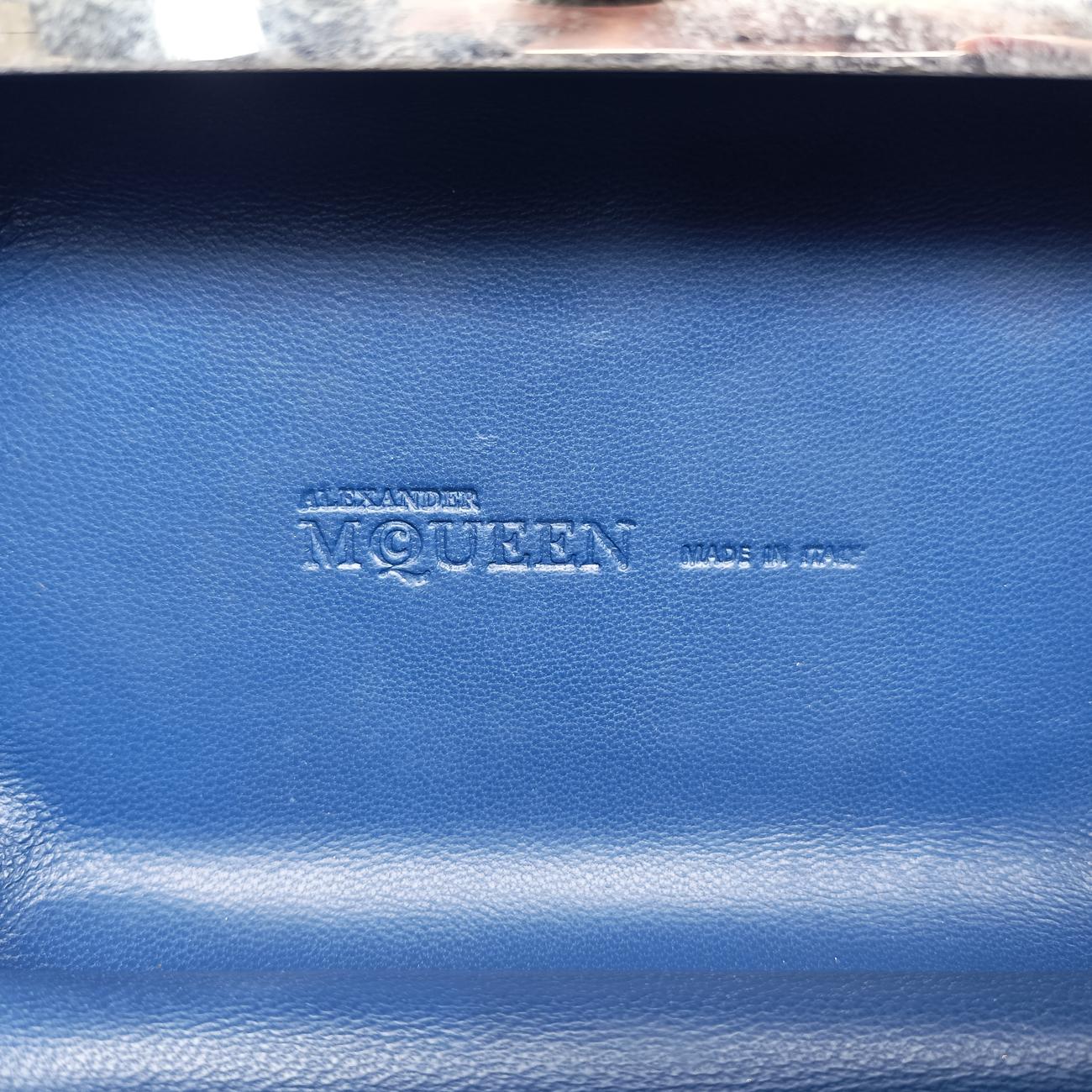 skull clutch Blue Suede×Denim 208024 000926スカルクラッチ ブルー スエード×デニム 208024 000926