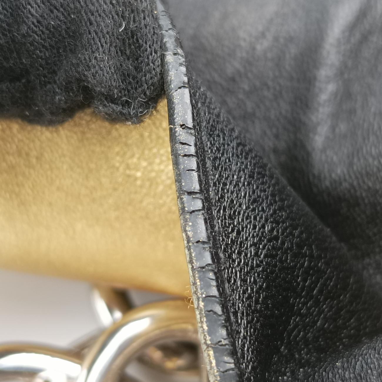 Double Flap Turn Lock Golden Leather 7/Gダブルフラップターンロック ゴールド レザー 7/G