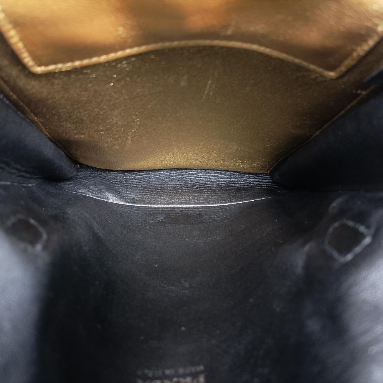 Double Flap Turn Lock Golden Leather 7/Gダブルフラップターンロック ゴールド レザー 7/G