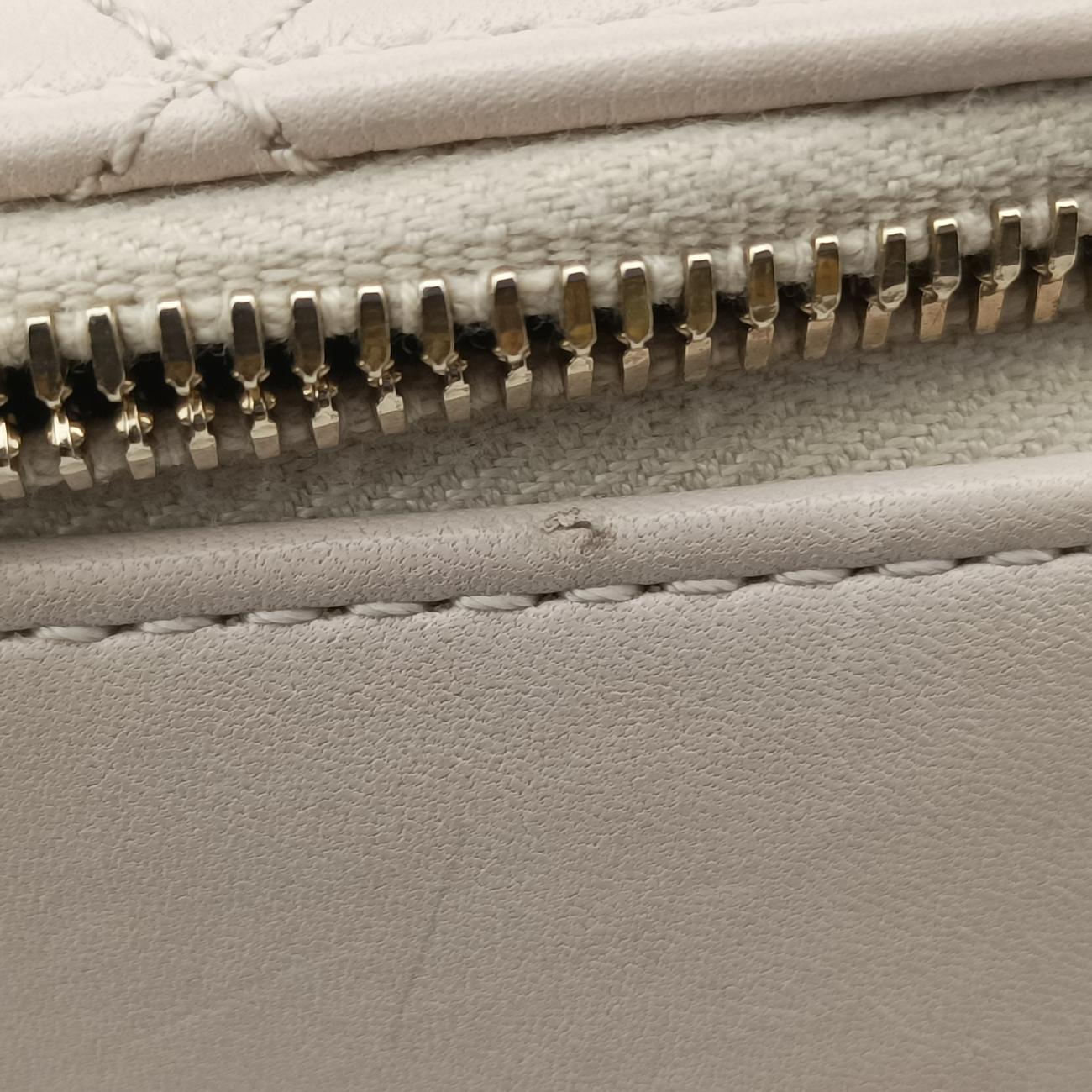 Button Up Double Zip Camera Pinkish Beige Leather 26387387ボタンアップダブルジップカメラ ピンキッシュベージュ レザー A57574 26387387