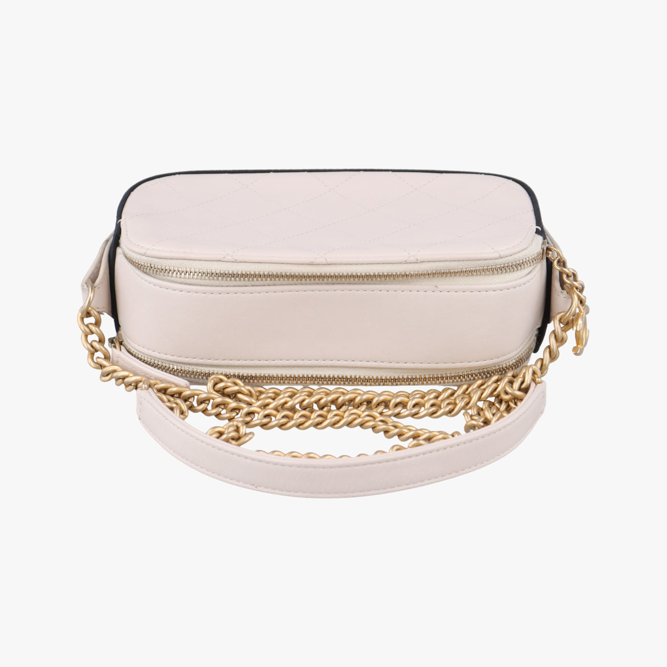 Button Up Double Zip Camera Pinkish Beige Leather 26387387ボタンアップダブルジップカメラ ピンキッシュベージュ レザー A57574 26387387