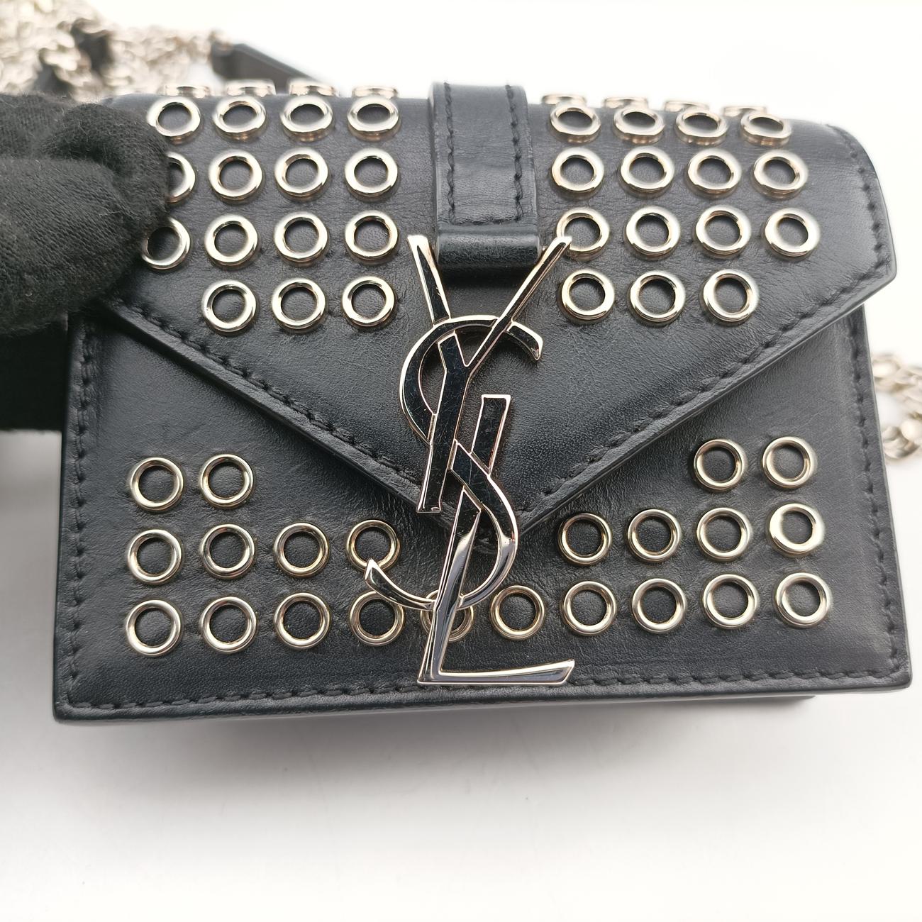 Studded flap Black Leather 347918 DPL347918.0114スタッズフラップ ブラック レザー 347918 DPL347918.0114