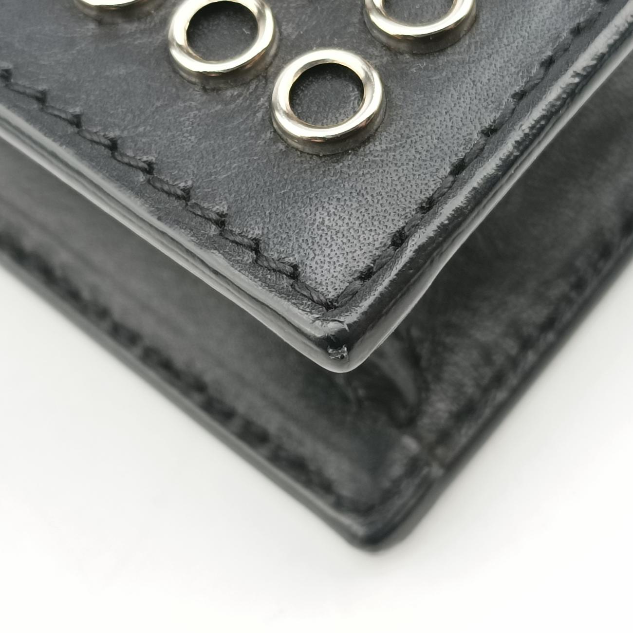 Studded flap Black Leather 347918 DPL347918.0114スタッズフラップ ブラック レザー 347918 DPL347918.0114