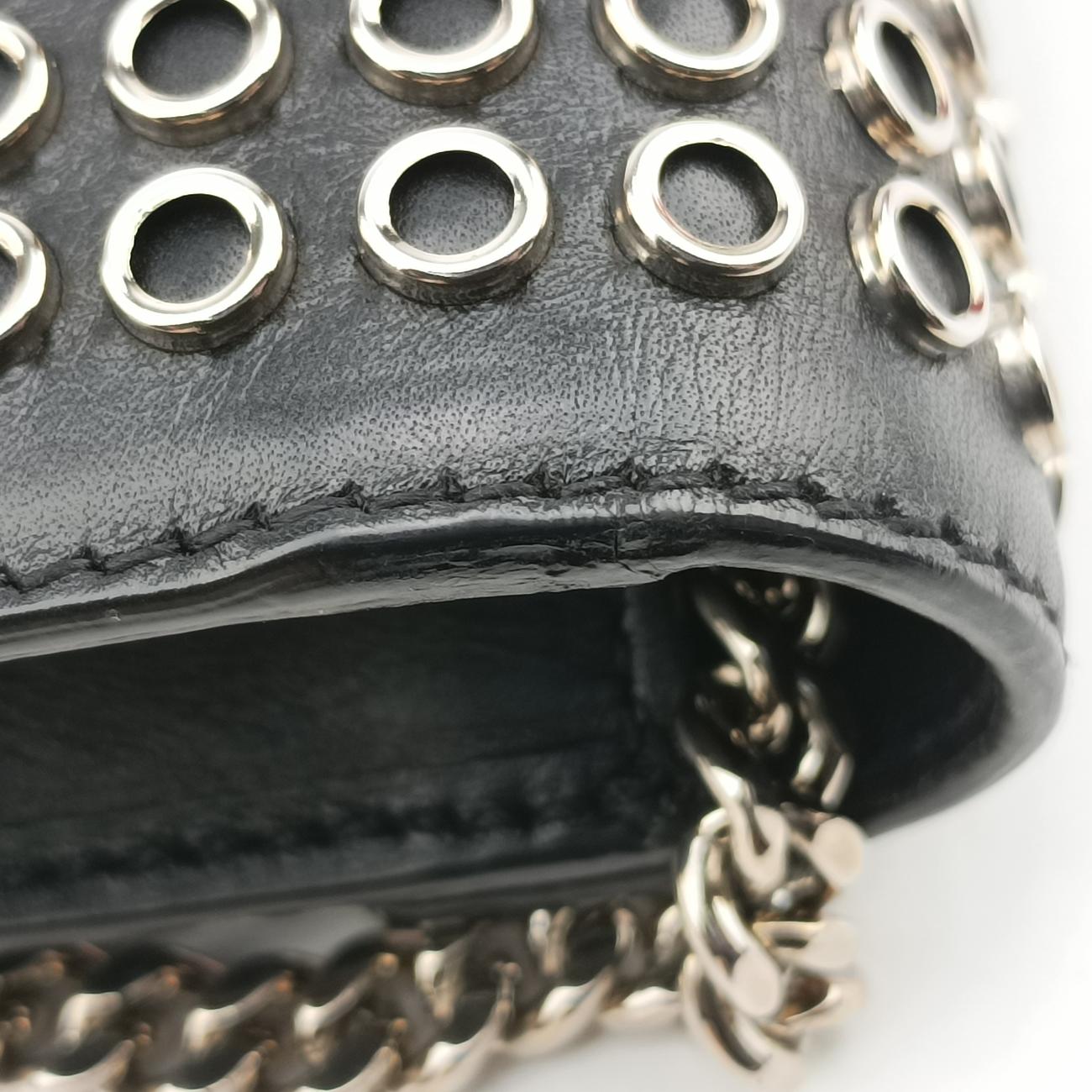 Studded flap Black Leather 347918 DPL347918.0114スタッズフラップ ブラック レザー 347918 DPL347918.0114