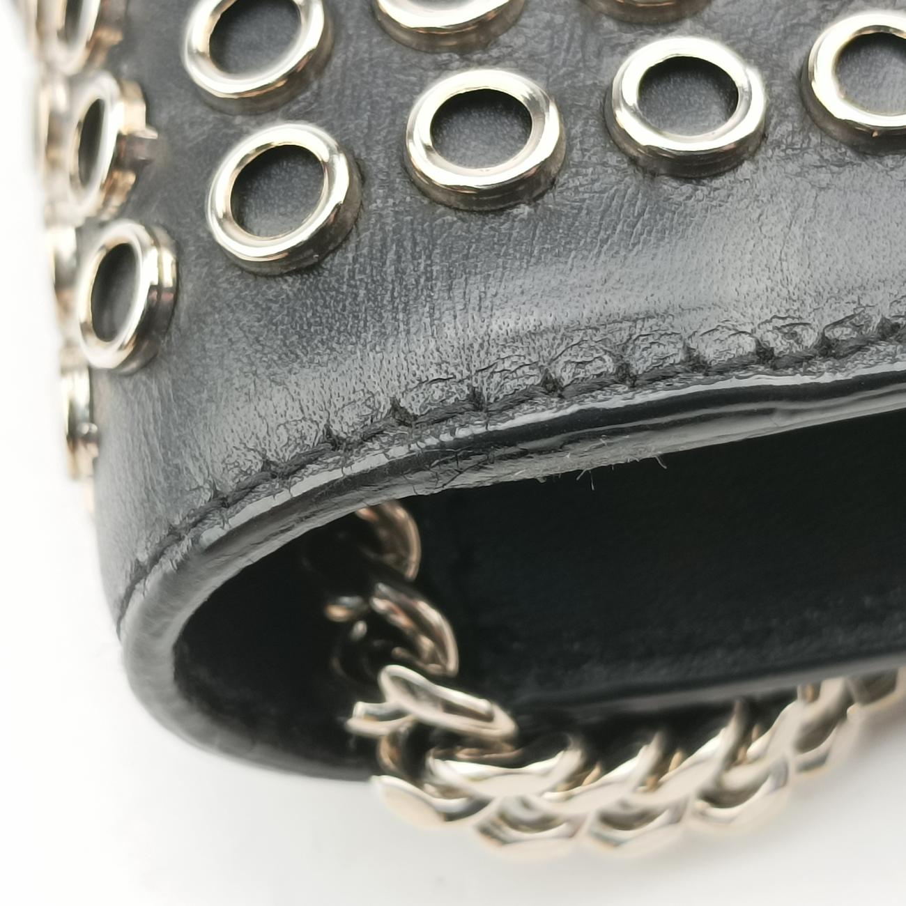 Studded flap Black Leather 347918 DPL347918.0114スタッズフラップ ブラック レザー 347918 DPL347918.0114