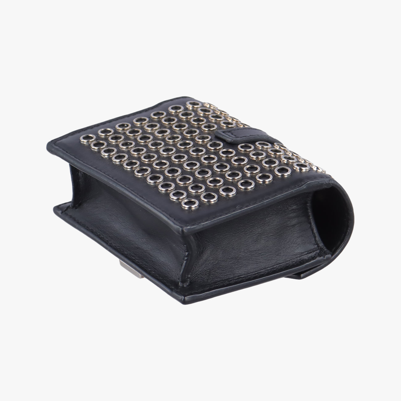 Studded flap Black Leather 347918 DPL347918.0114スタッズフラップ ブラック レザー 347918 DPL347918.0114