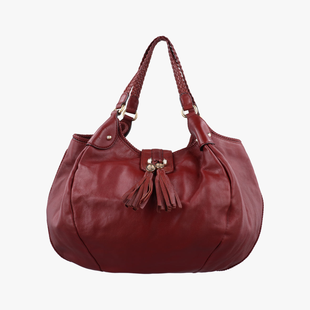 Marrakech Large Hobo Burgundy Leather 257029 H9343181マラケシュ ラージ ホーボー ワインレッド レザー 257029 H9343181
